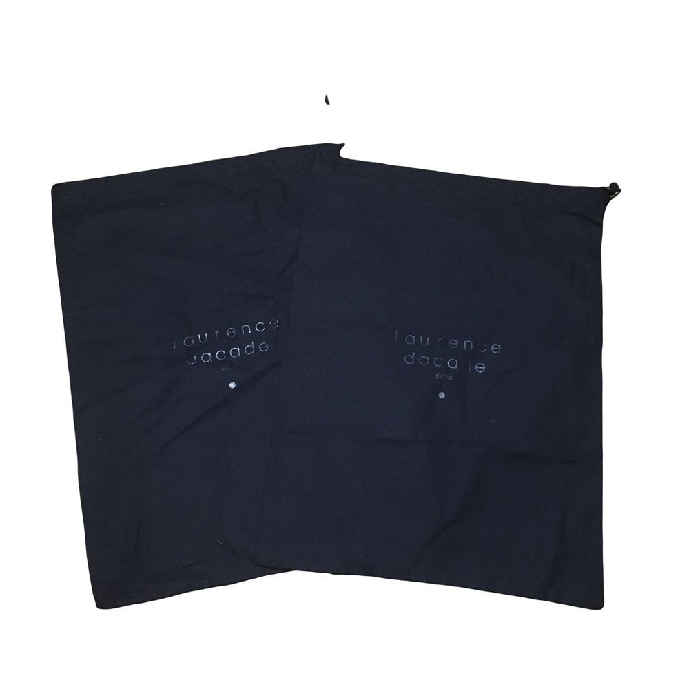 Laurence Dacade Two (2) Black Drawstring Dust bag Garment bags Lightweight Soft